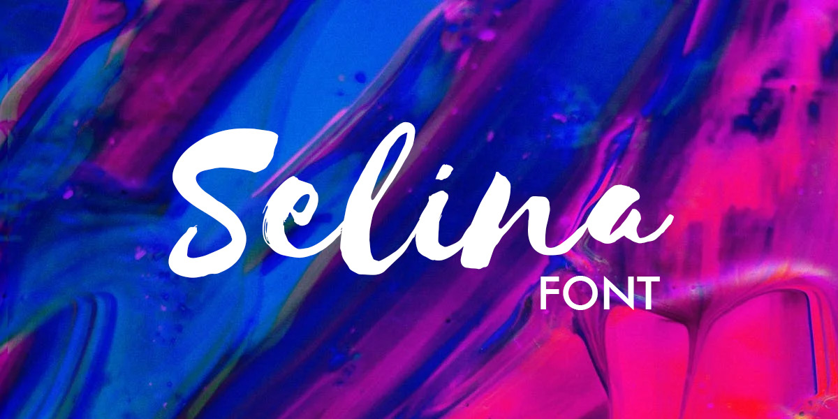 Schriftart Selina Logogenie