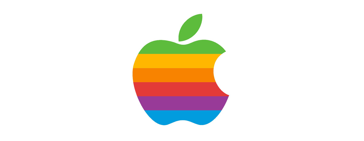 Das Regenbogen-Apple-Logo