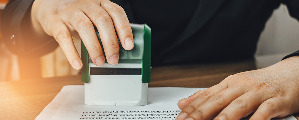 Individueller Firmenstempel