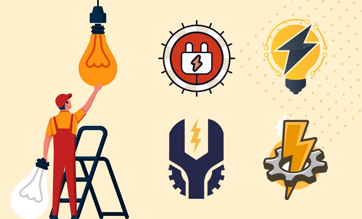 10 kreative Ideen für Elektriker-Logos und wie man sein eigenes entwirft