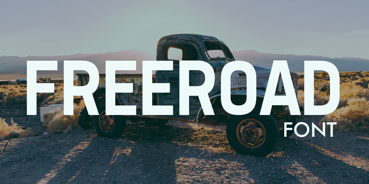 Schriftart Freeroad Logogenie