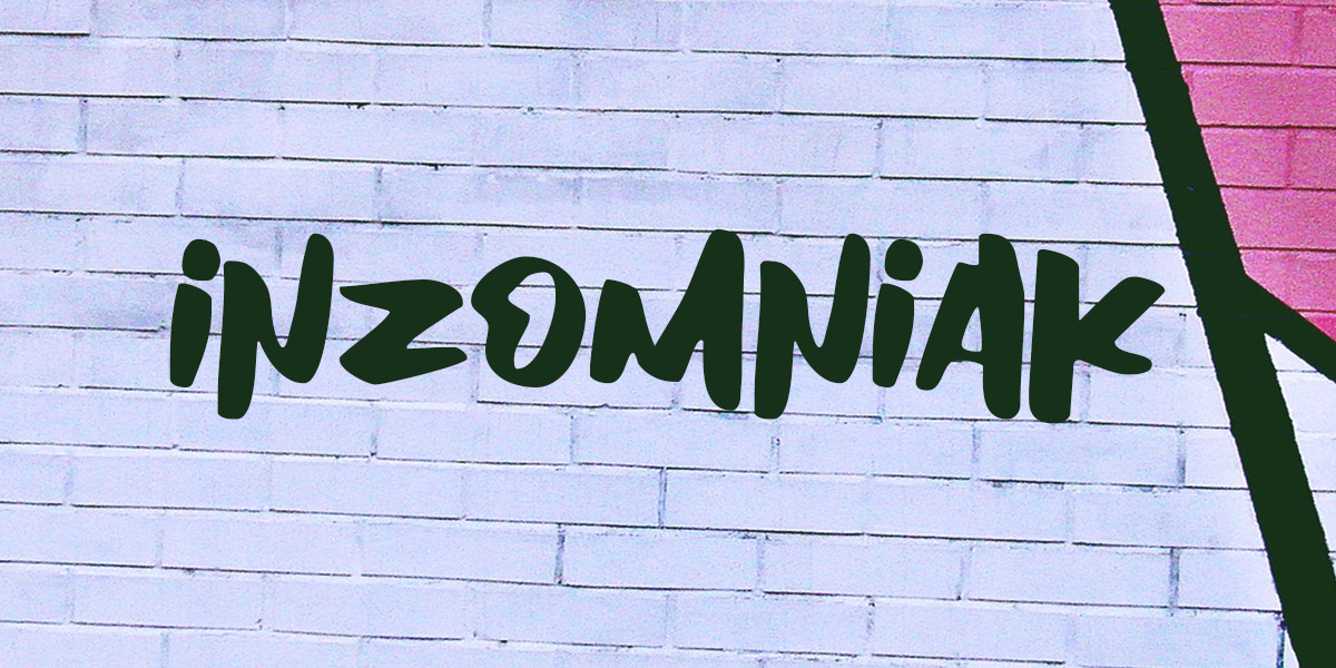 Schriftart Inzomniac Logogenie