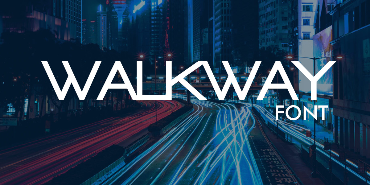 Schriftart Walkway Logogenie