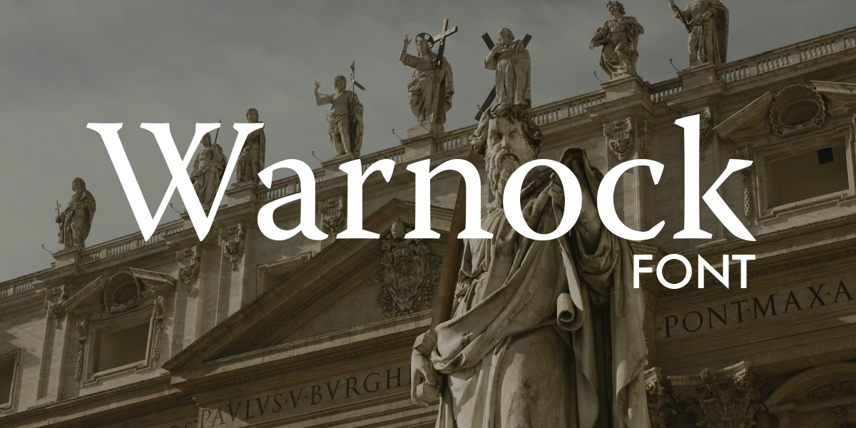 Schriftart warnock Logogenie