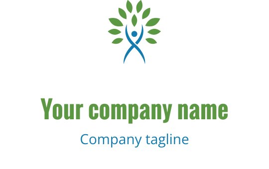 Modernes Logo-Design in Türkis und Grün mit Schildform