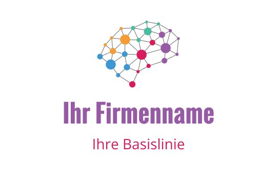 Buntes Netzwerk-Logo-Design mit verbundenen Knoten und Linien