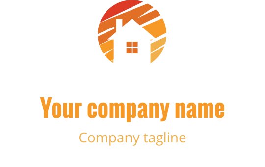 Lebhaftes Logo-Design mit einem Korallen- und Gold-Urlaubsthema