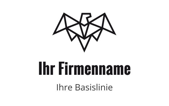 Geometrisches Vogel-Logo-Design mit scharfen Winkeln und minimalistischem Stil