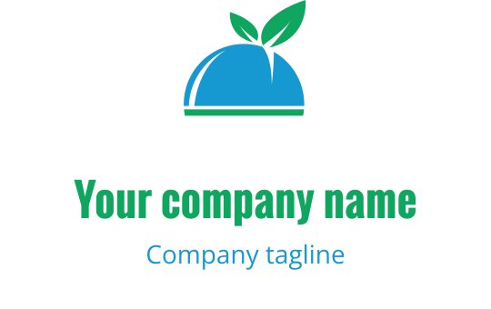 Modernes blaues und türkisfarbenes Logo-Design mit stilisierten Glocken