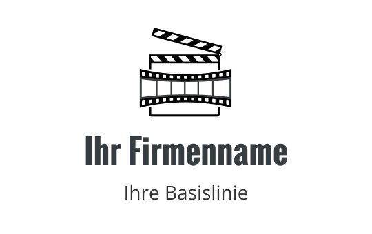 Sauberes Logo-Design mit einer geschwungenen Linie über fettem Text
