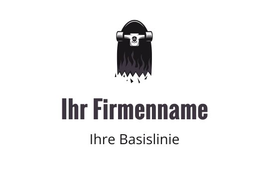 Fettes Bärenlogo-Design mit Flammen und moderner Typografie