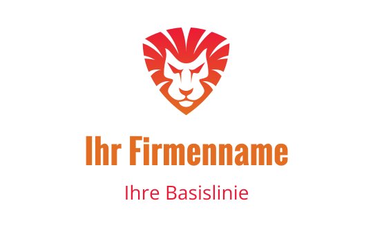 Stilisiertes Löwenlogo in Rot und Orange, das die Tigerindustrie repräsentiert.