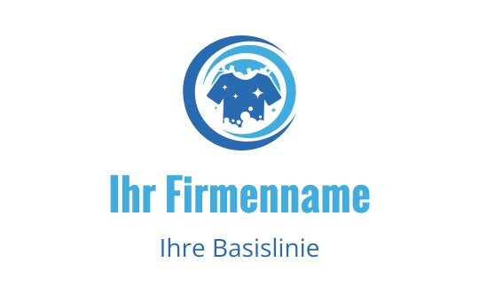 Modernes blaues Logo-Design mit einem stilisierten Elefanten in einer kreisförmigen Form