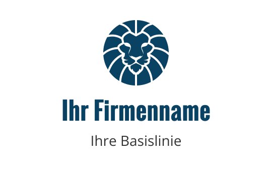 Türkisfarbenes Logo mit einem stilisierten Löwen, der Stärke und Mut in der Tigerindustrie repräsentiert.